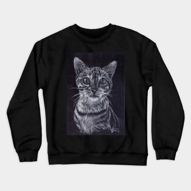 Bengal Cat Crewneck Sweatshirt by VeriArt